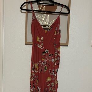 Jaase Red Floral Maxi Dress